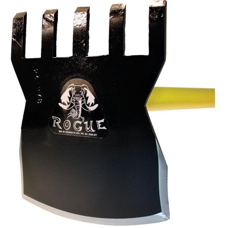 Rogue Tools Hoe Rake, 54 InchFiberglass Handle, 7 Inch Head F70HR